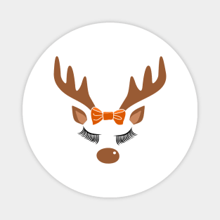 Christmas Time Cute Reindeer Magnet